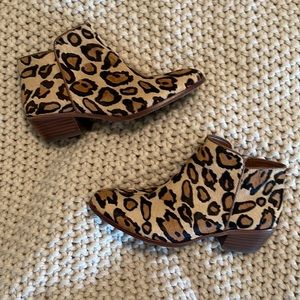 Sam Edelman Leopard Ankle Boot, Sz 6